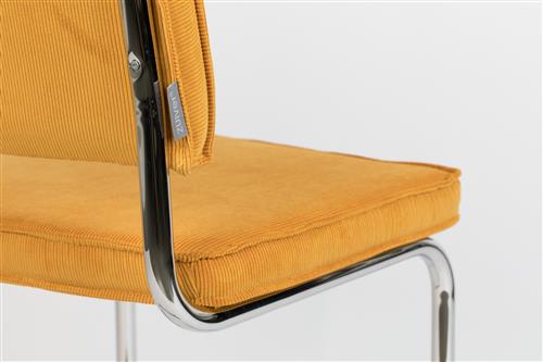 Chaise 'Ridge Rib' - Jaune