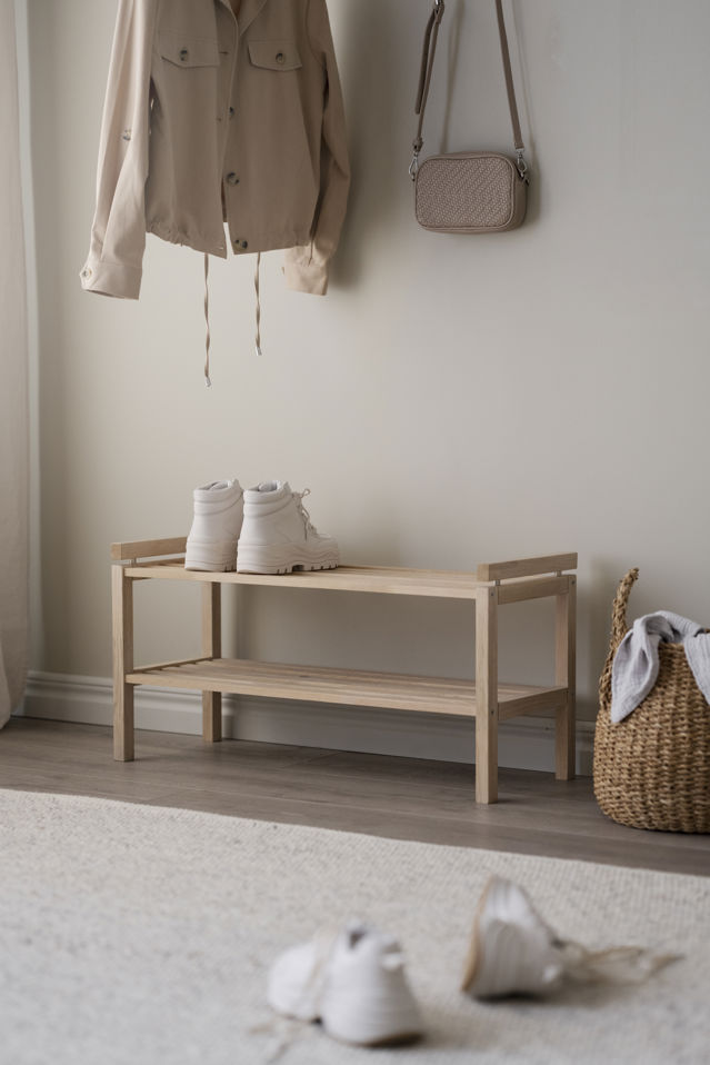 Rangement à chaussures 'Confetti' 80cm - Pigmenté blanc