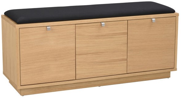 Banc 'Confetti' 106cm - Chêne/Noir