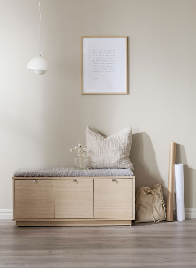 Banc 'Confetti' 106cm - Pigmenté blanc