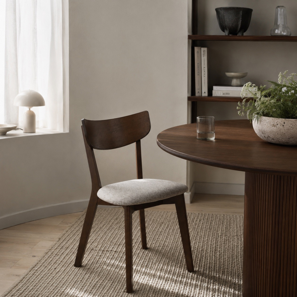 Chaise 'Saba '- Noyer