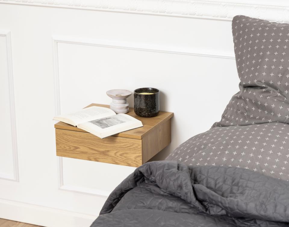 Table de chevet 'Falun' 37 cm - Naturel