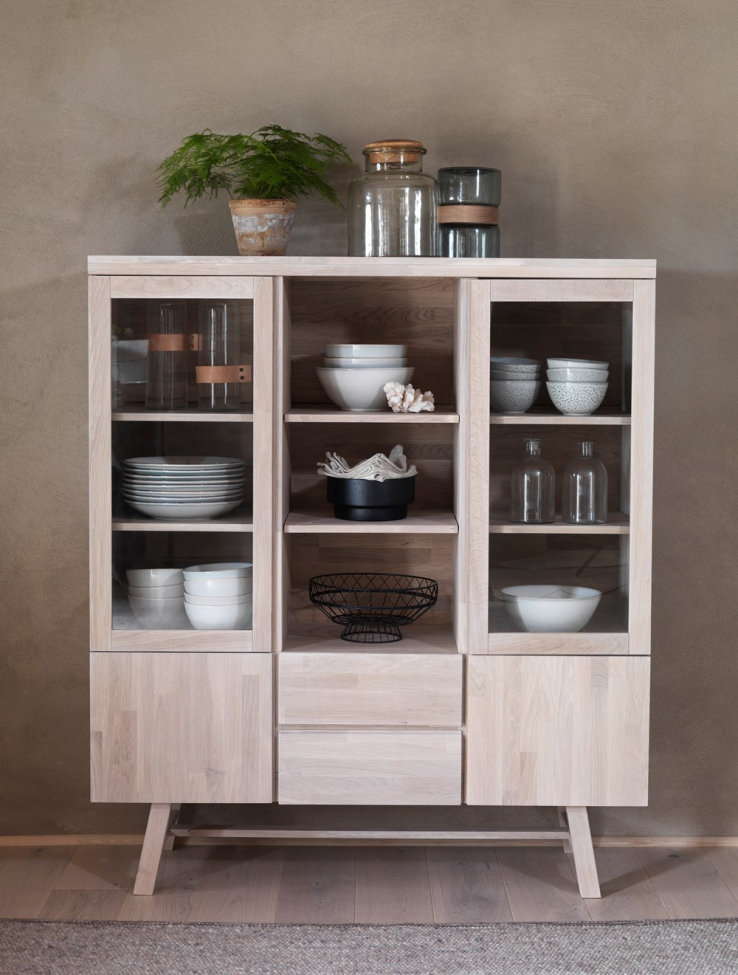 Armoire 'Brooklyn' - Blanchi/Chêne