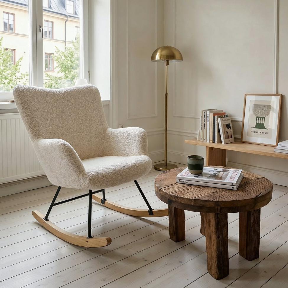 Table basse 'Birka' 58 x 58 cm - Vintage
