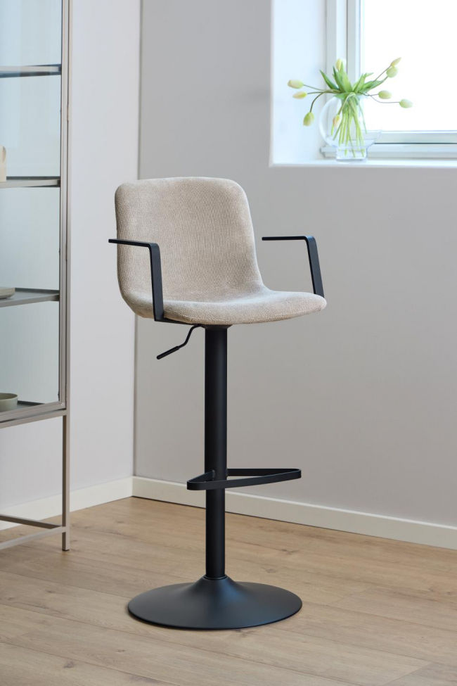 Tabouret 'Pablo' - Beige Clair