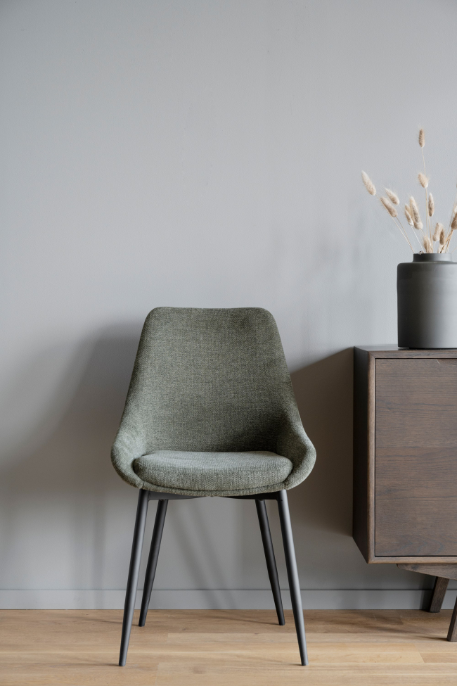 Chaise 'Sierra' - Vert/noir
