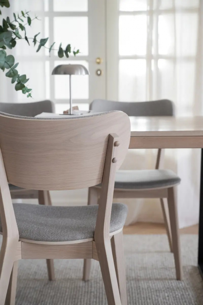 Chaise 'Kato' - Gris/Beige/Blanc pigmenté