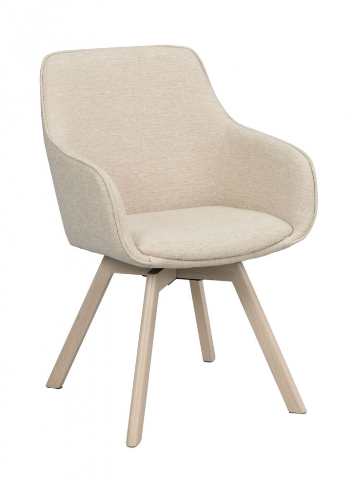 Fauteuil 'Alison' - Pigmenté blanc
