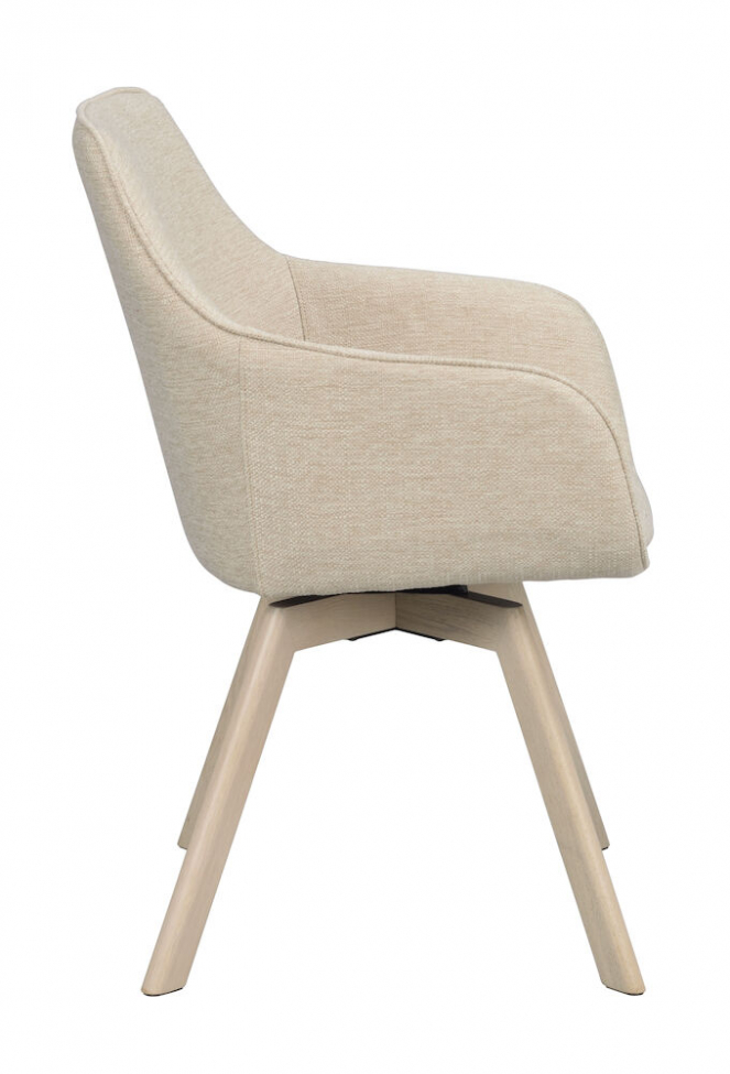 Fauteuil 'Alison' - Pigmenté blanc