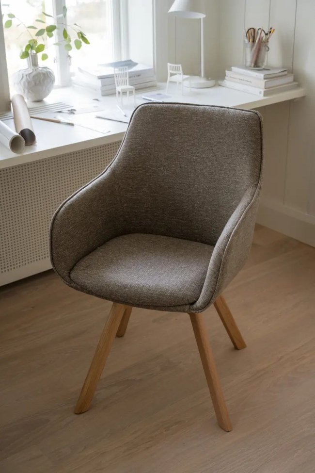 Fauteuil 'Alison' - Naturel