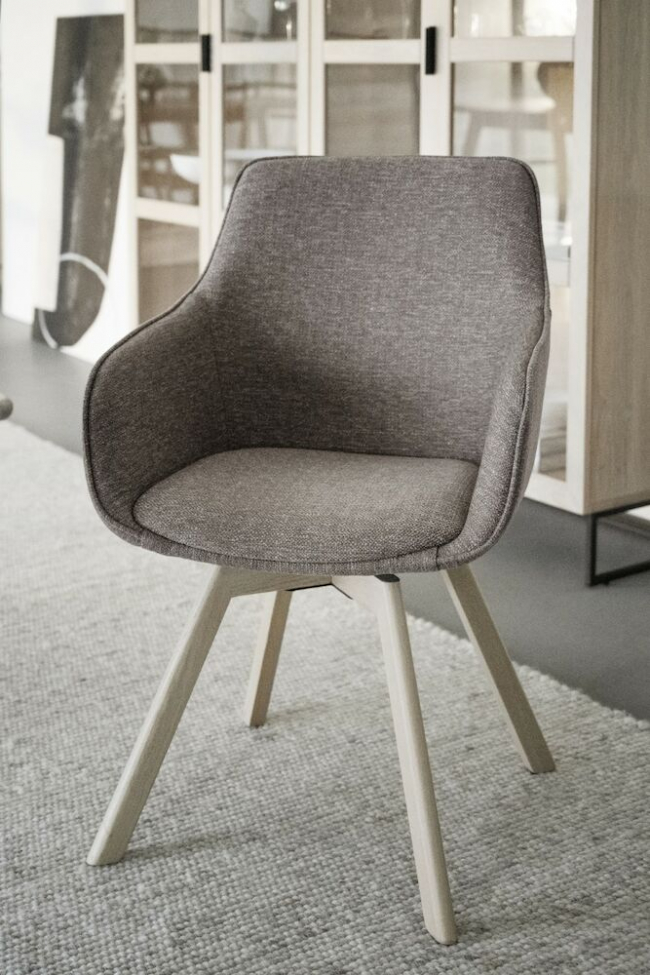 Fauteuil 'Alison' - Pigmenté blanc