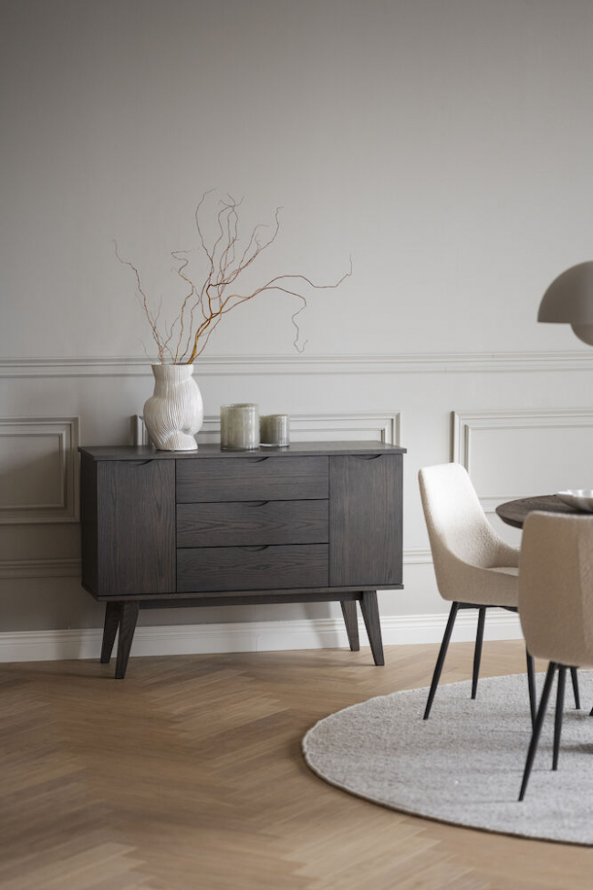 Buffet 'Filippa' 122x85cm - Chêne foncé