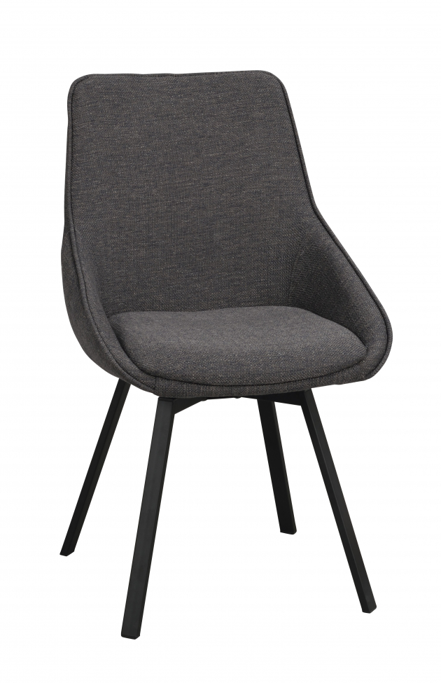 Chaise 'Alison' - Gris/noir