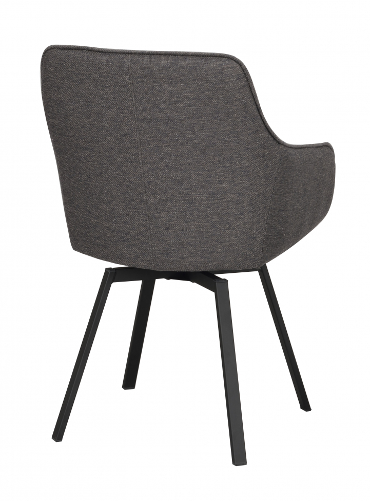 Fauteuil 'Alison' - Gris/noir
