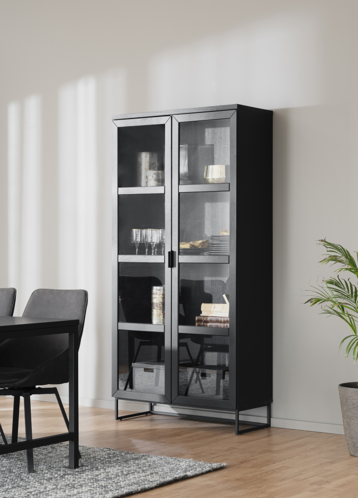 Vitrine 'Everett' - Noir