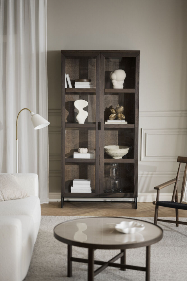 Vitrine 'Everett' - Brun