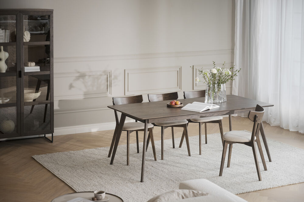 Table à manger 'Yumi' 190x90cm - Brun