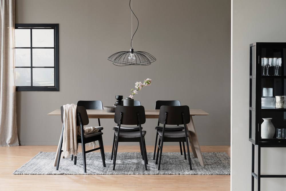 Chaise 'Nagano' - Chêne/Gris foncé