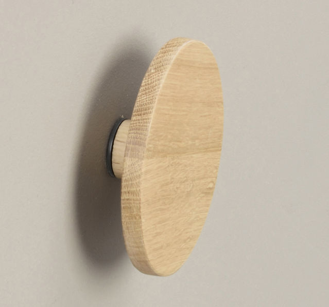 Bouton mural 'Milford' 12cm - Chêne