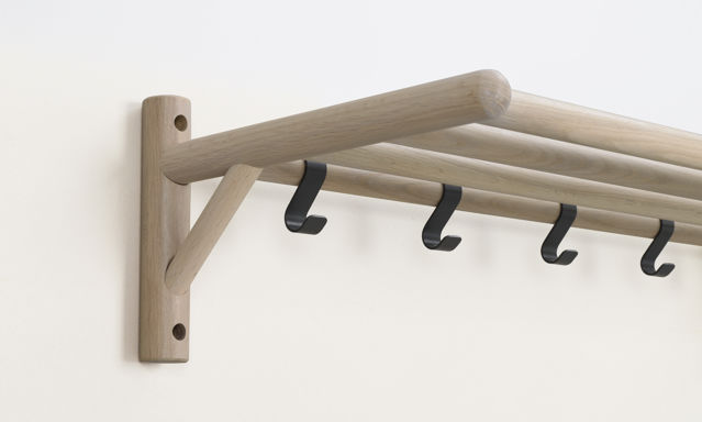 Étagère à chapeaux 'Milford' - Blanchi