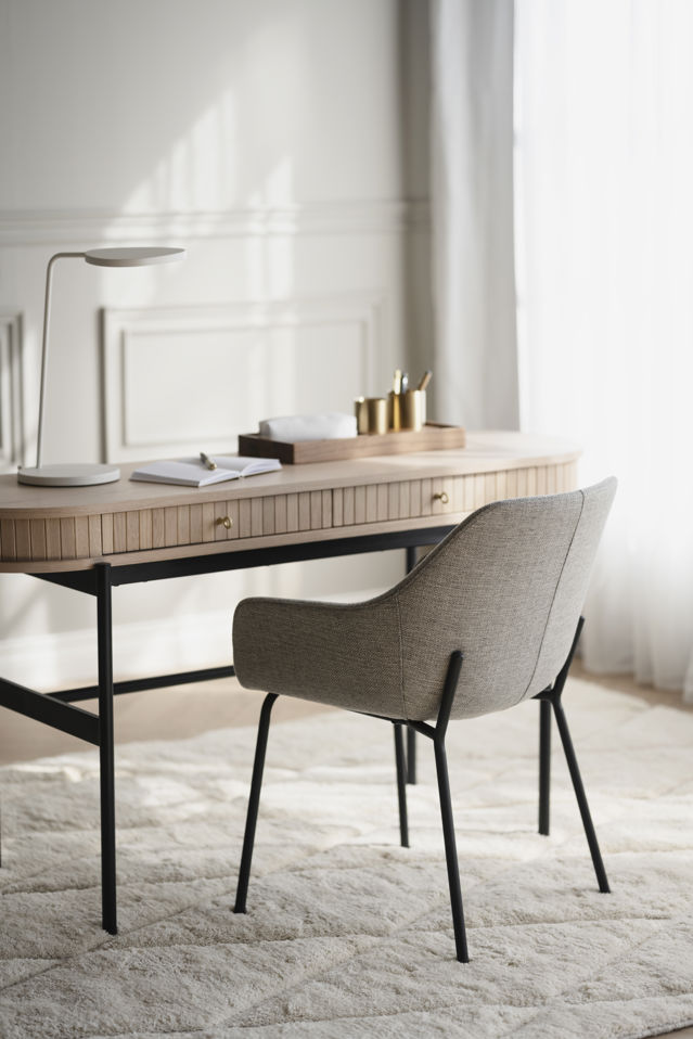 Table d'appoint 'Haddington' - Pigmentée en blanc/Noir