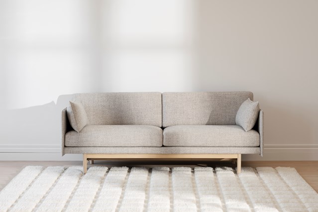 Canapé 'Hammond' 2 places - Gris/Naturel