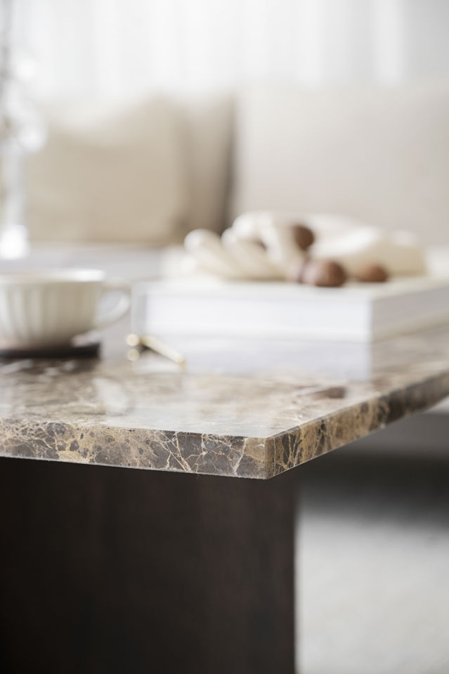 Table basse 'Brooksville' 90x90cm - Brun