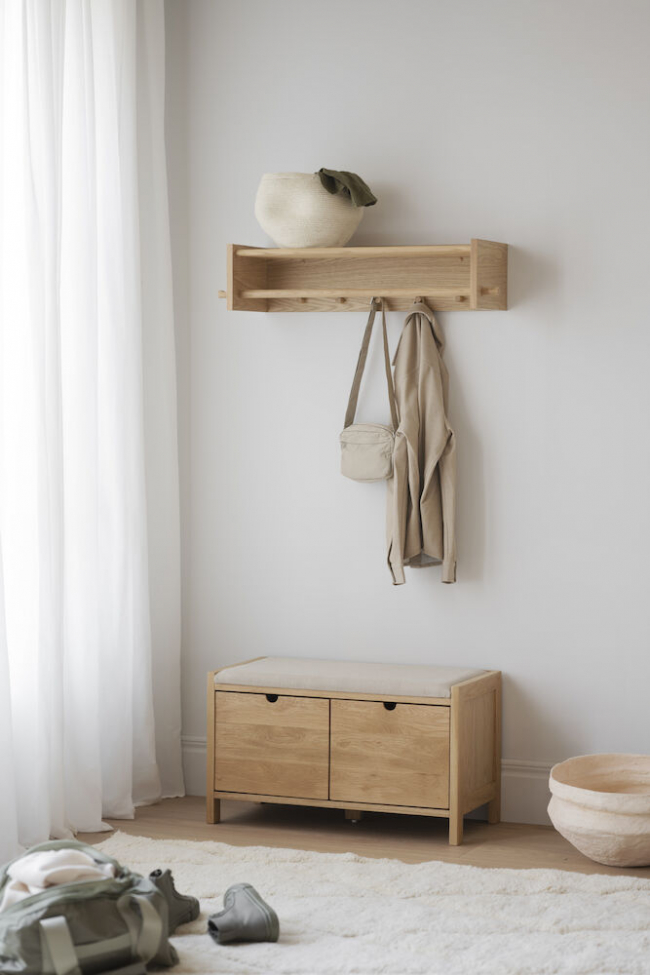 Étagère à chapeaux 'Hillmond' - Chêne