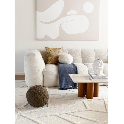 Coussin décoratif 'Elsie' 30cm - Brun