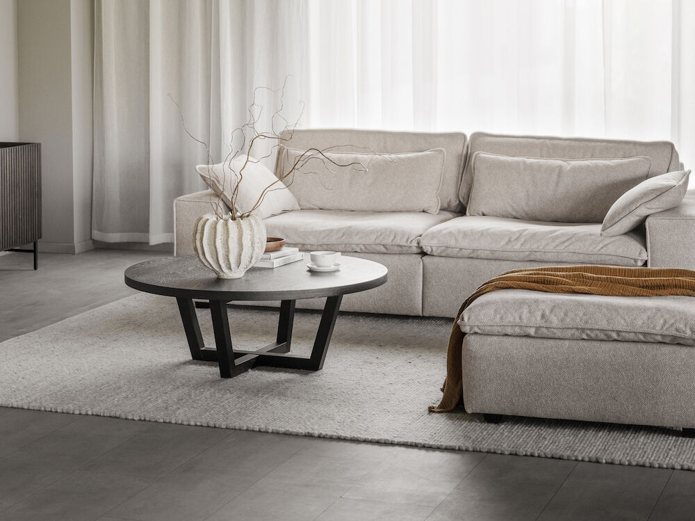 Canapé 'Rawlins' 3 places 259cm - Beige