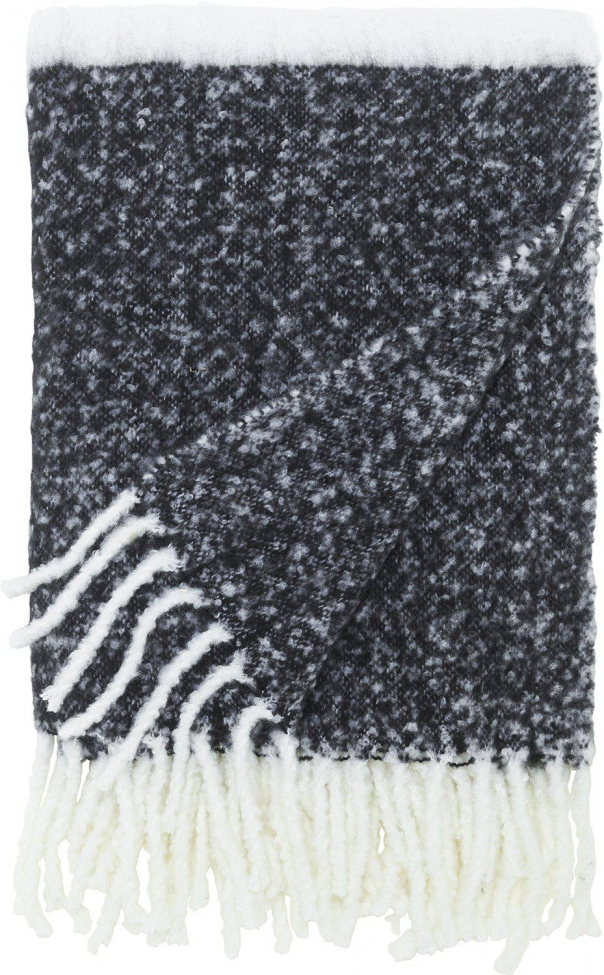 Plaid 'Carl' 130x170 - Noir/Blanc