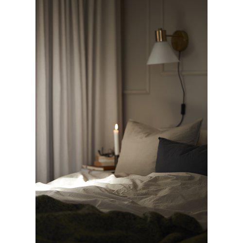 Housse de lit 'Amie' 150x210 - Marron/Beige