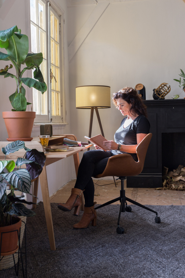 Chaise de bureau 'Nikki' - Brun