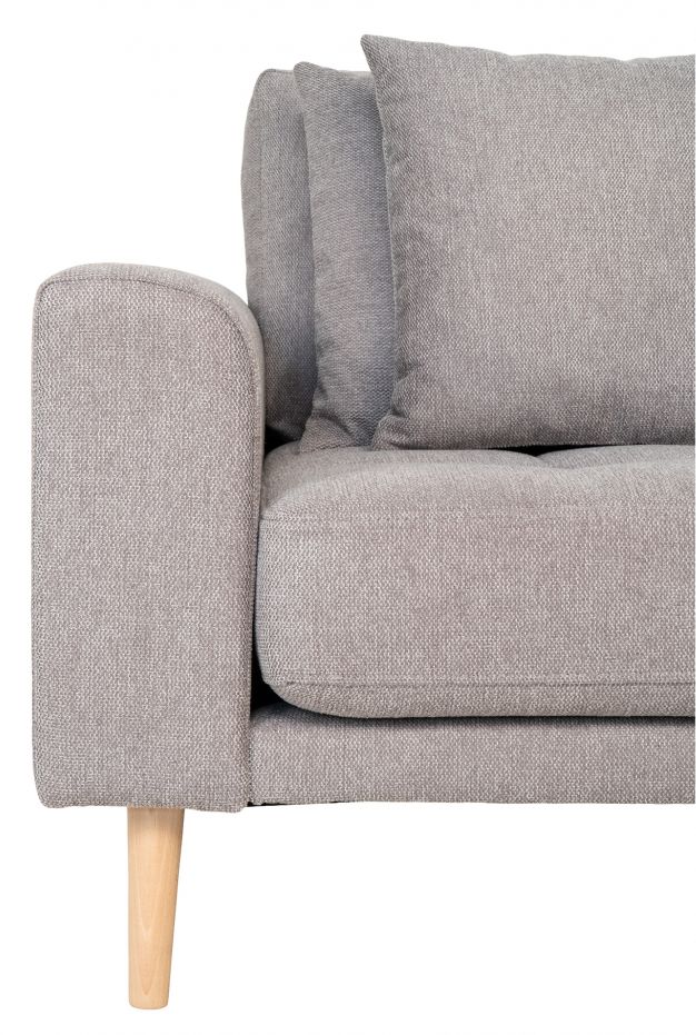 Canapé 'Lido' Droit - Gris clair