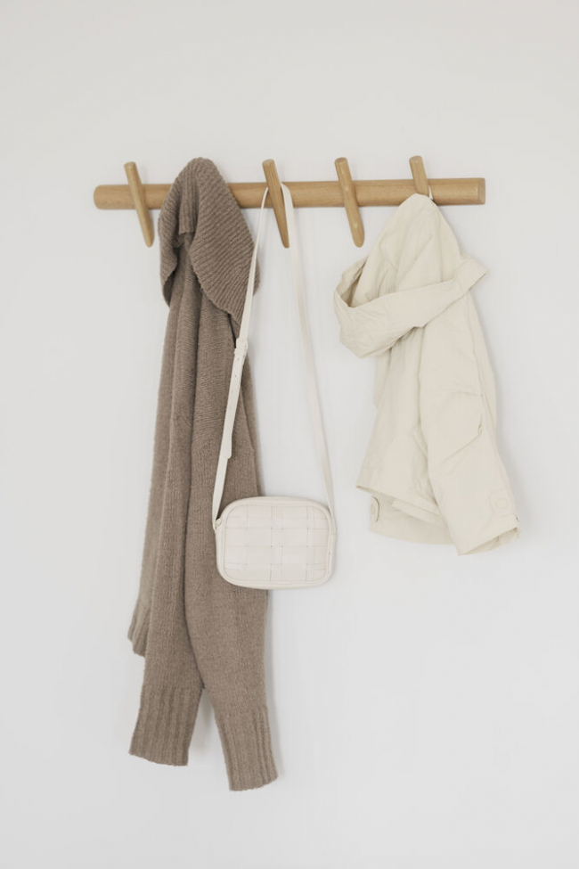 Barre à crochets 'Hillmond' 65cm - Chêne