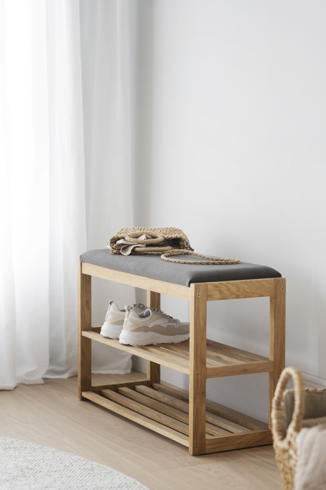 Range-chaussures 'Confetti' - Naturel/Gris