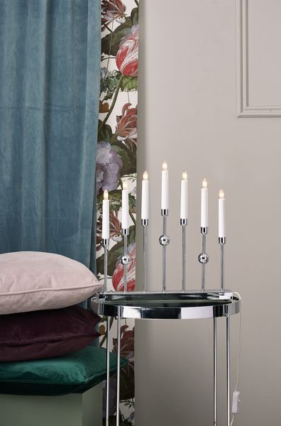 Bougeoir 'Gustavo' - Argent