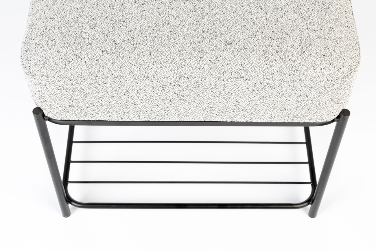 Pouf 'Milou' Rectangulaire - Gris