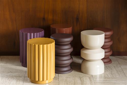 Pouf 'Camila' - Jaune