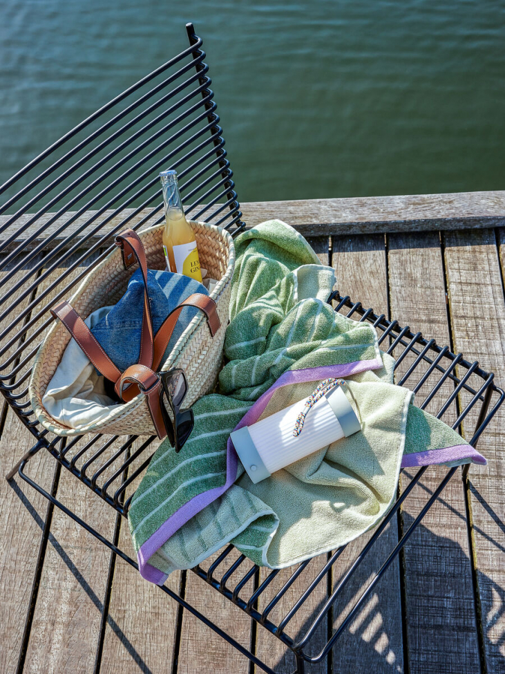 Chaise longue String 'Park' - Noir