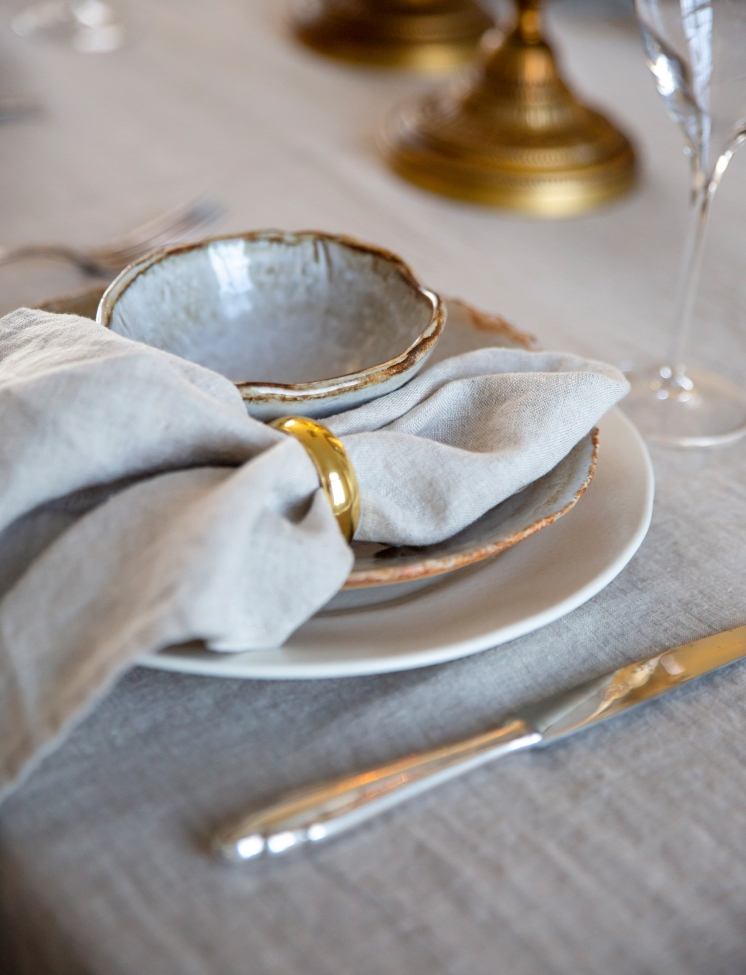 4-pack Serviette 'Sunshine' 45x45 - Gris clair