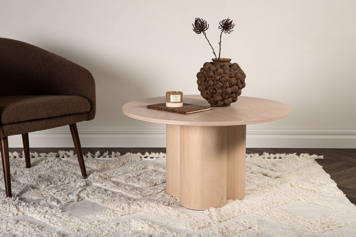 Table basse 'Orsa' Rond 80cm - Naturel