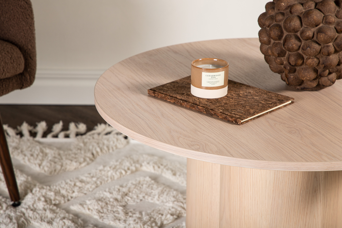 Table basse 'Orsa' Rond 80cm - Naturel