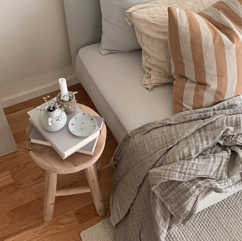 Tabouret 'Badia Teak' - Naturel