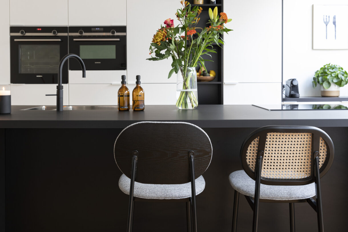 Chaise 'Chatou' - Naturel/Gris