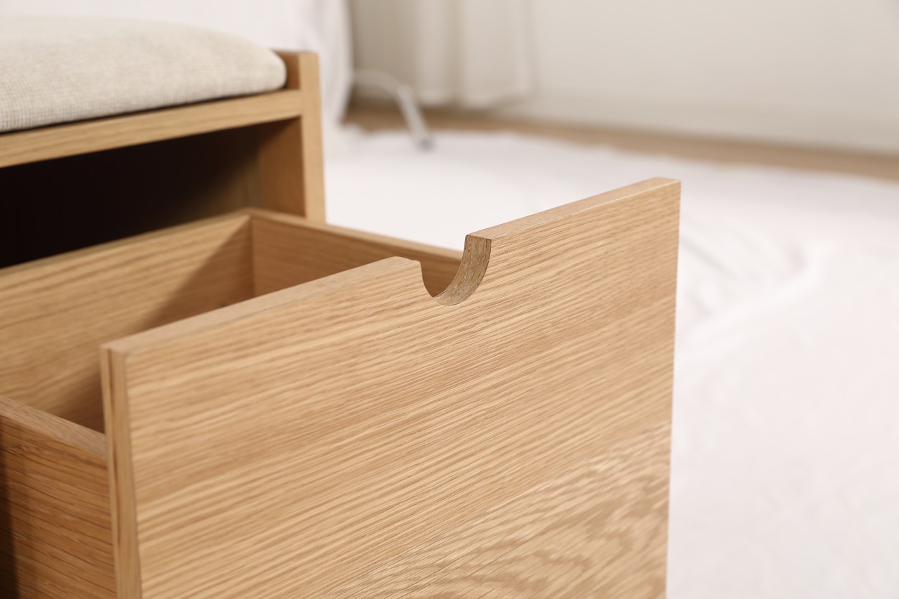 Banc d’entrée 'Mellby '- Chêne