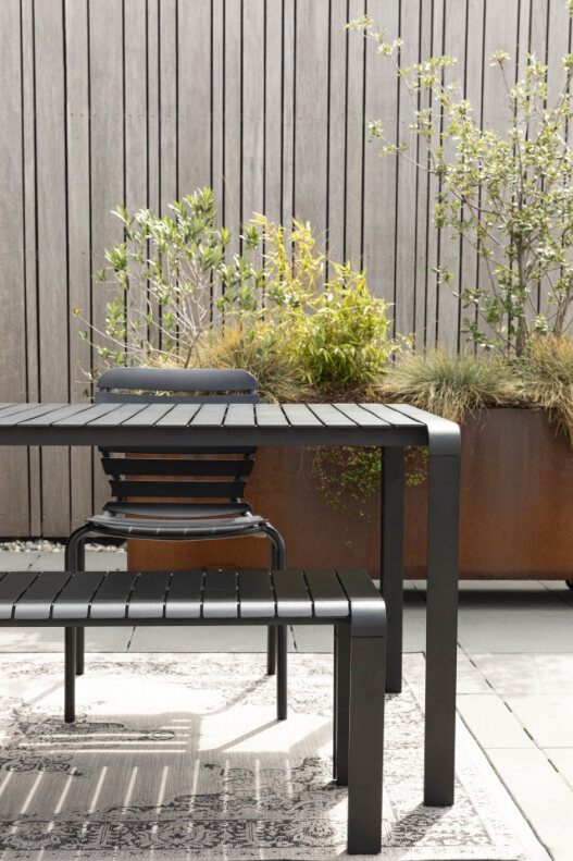 Banc de jardin 'Vondel' 175x45cm - Noir