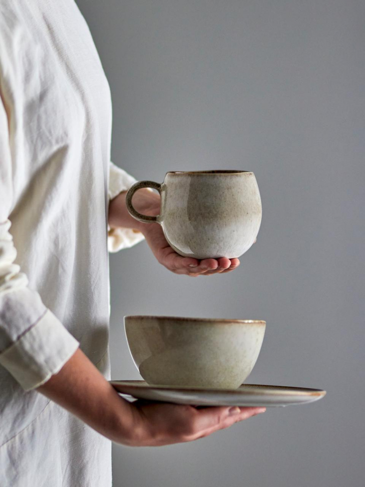 Mug 'Sandrine' L - Gris