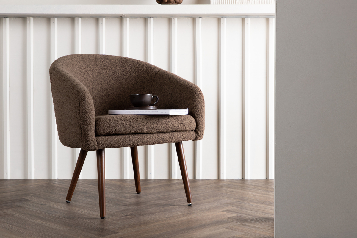 Fauteuil 'Vännes' - Marron