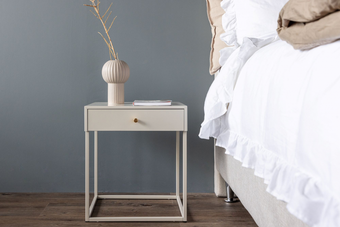 Table de nuit 'Puglia' - Beige